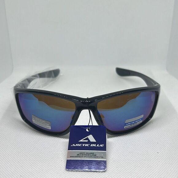 Arctic Blue Mirrored Sunglasses - Picture 3 of 3